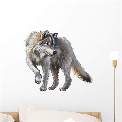 wolf wall stickers|small wolf stickers.